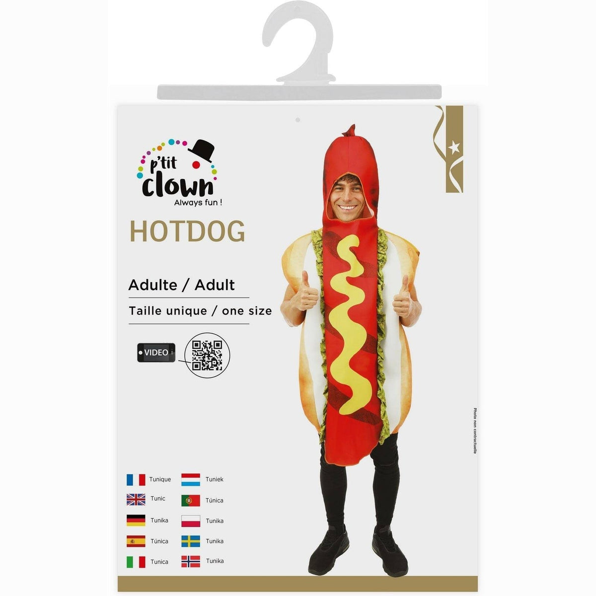 Costume de hot-dog, adulte — vue 4