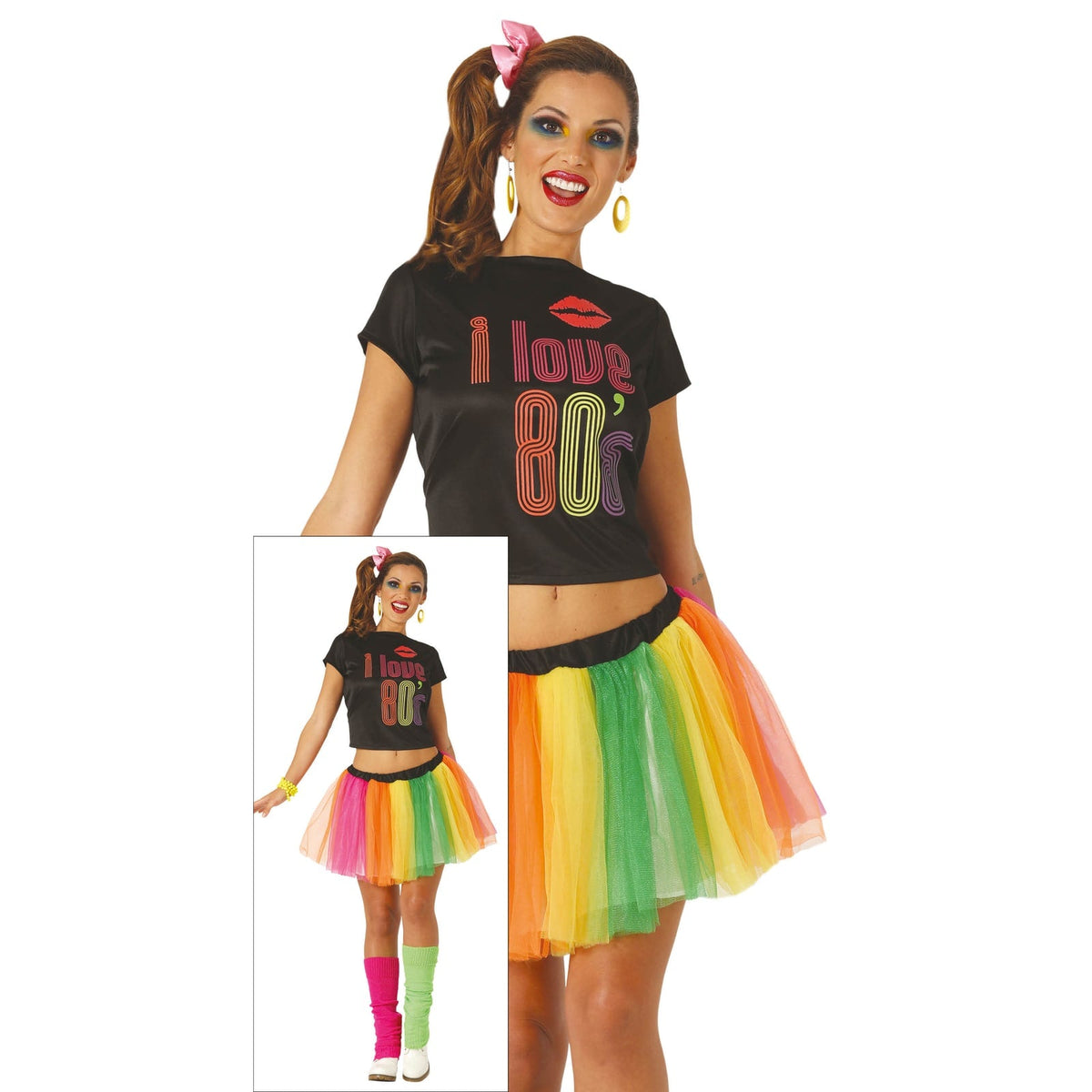 Costume années 80 « I love 80's », femme — vue 2