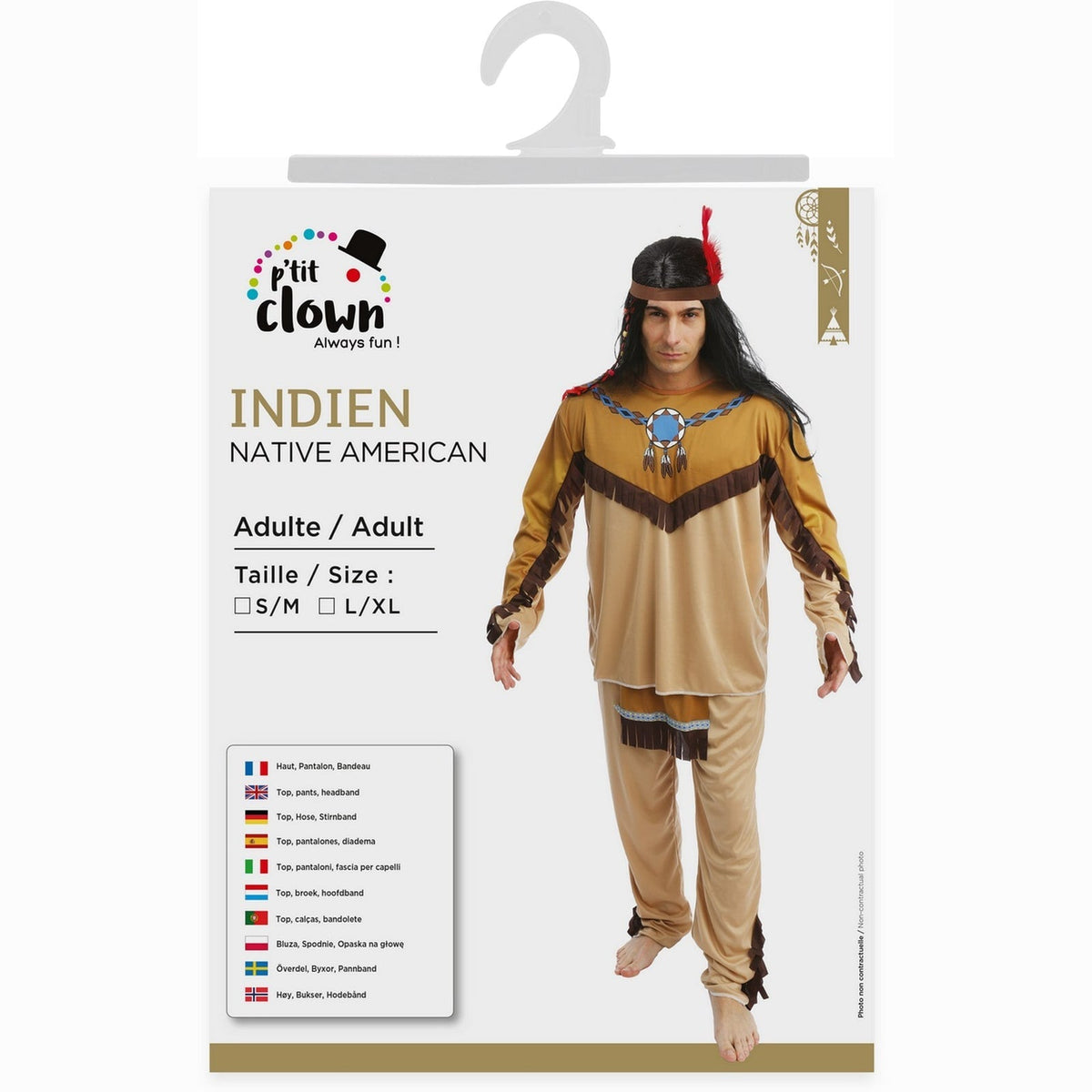 Costume d'Indien, adulte — vue 5