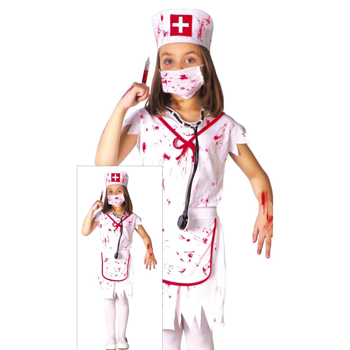 Costume d'infirmière sanglante, fille