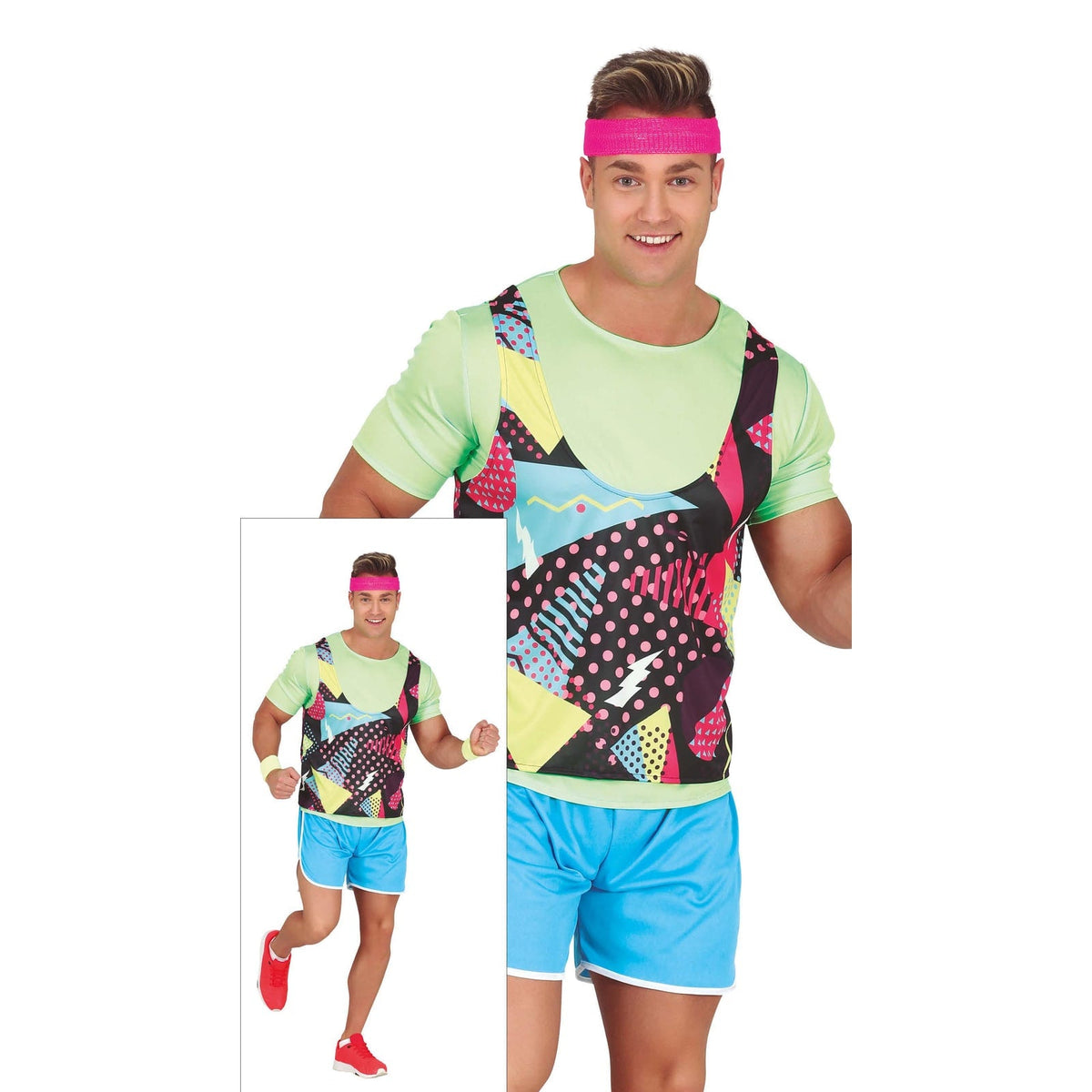 Costume de joggeur années 80, homme