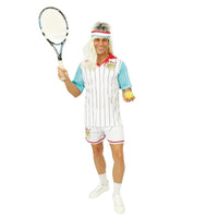 Costume de joueur de tennis rétro, adulte