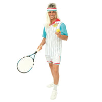 Costume de joueur de tennis rétro, adulte — vue 2