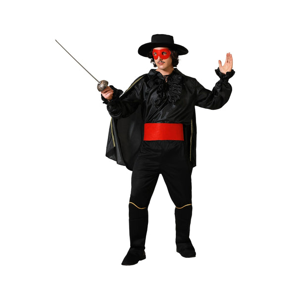 Costume de justicier masqué à cape, adulte