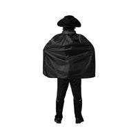 Costume de justicier masqué à cape, adulte — vue 3