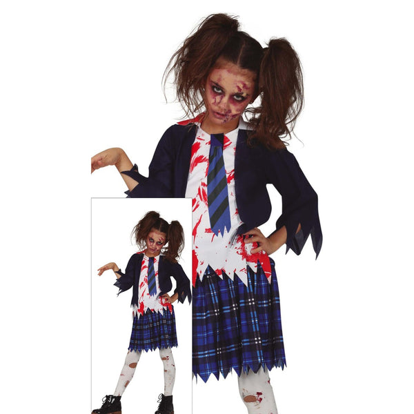 Costume de lycéenne zombie, fille