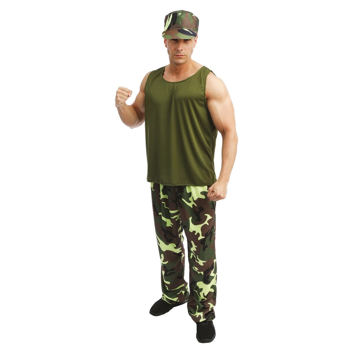 Costume de militaire camouflage, homme — vue 2