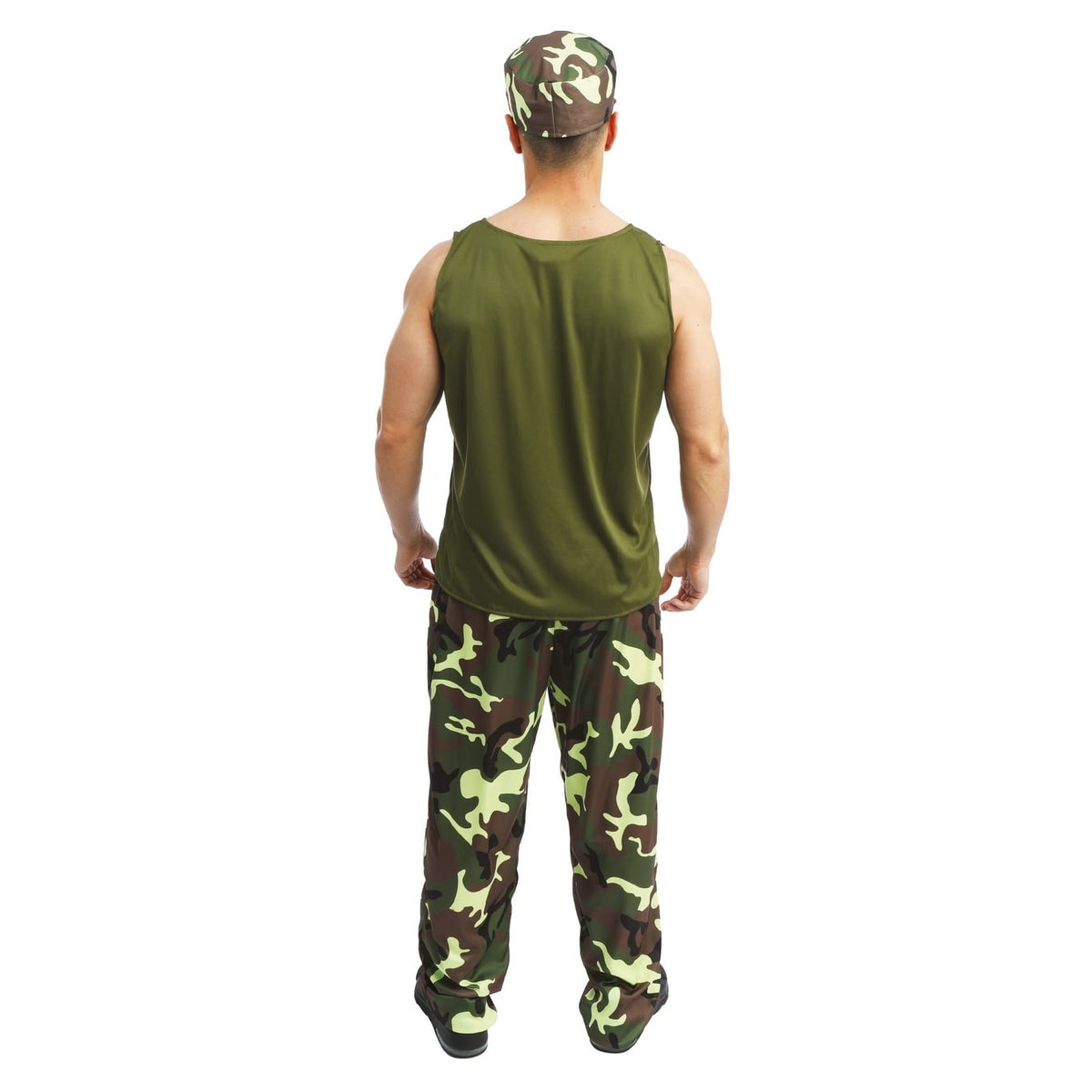 Costume de militaire camouflage, homme — vue 3