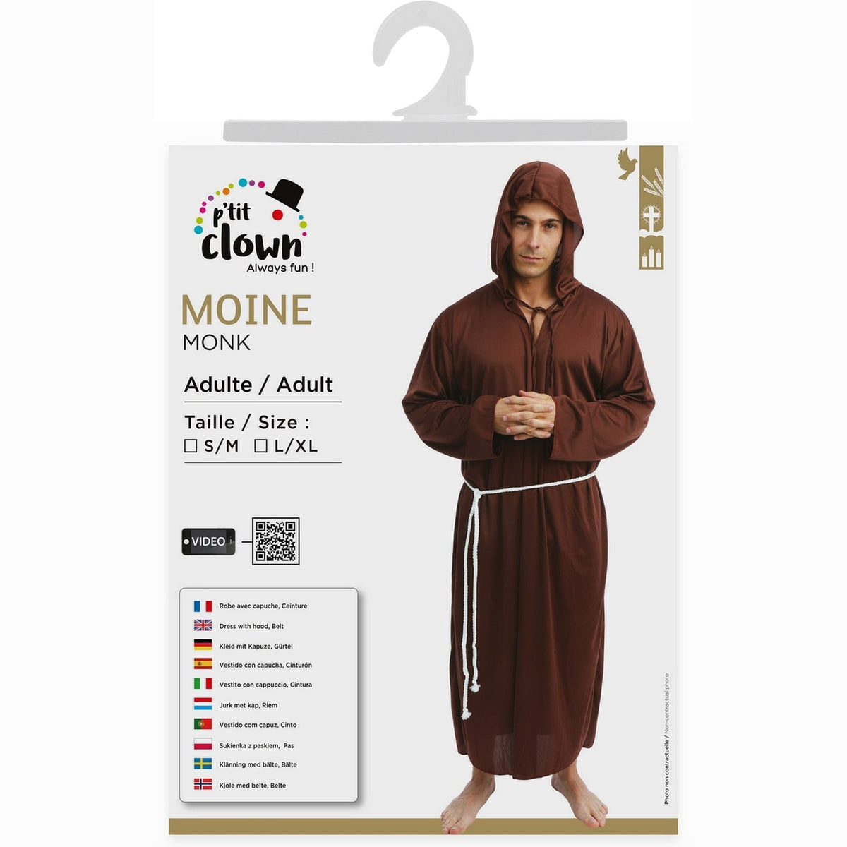 Costume de moine, adulte — vue 4