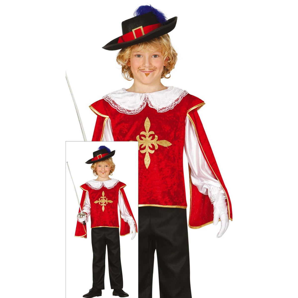 Costume de mousquetaire, enfant — vue 3