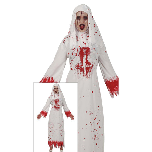 Costume de nonne ensanglantée, adulte