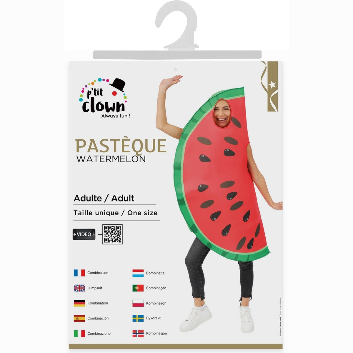 Costume de pastèque, adulte — vue 4