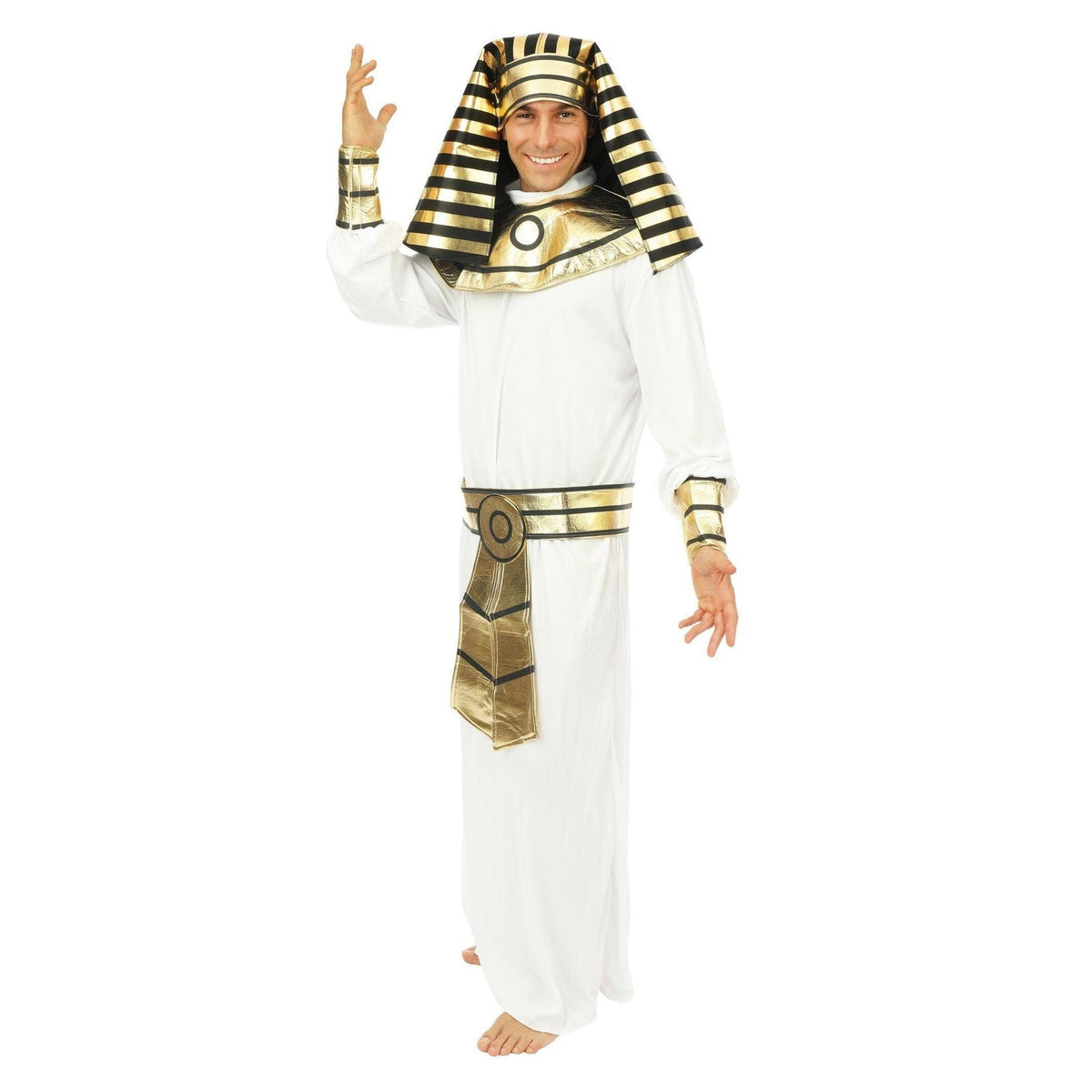 Costume de pharaon blanc ou noir, adulte — vue 4