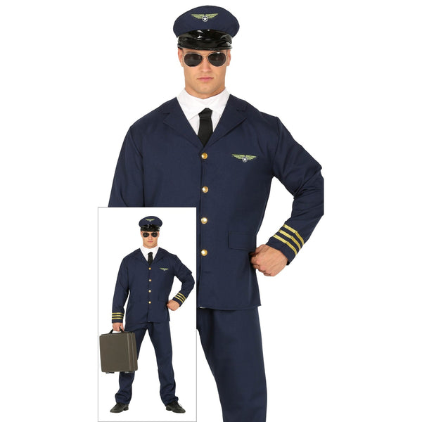 Costume de pilote d'avion, adulte