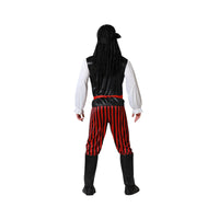 Costume de pirate à pantalon rayé, adulte — vue 2