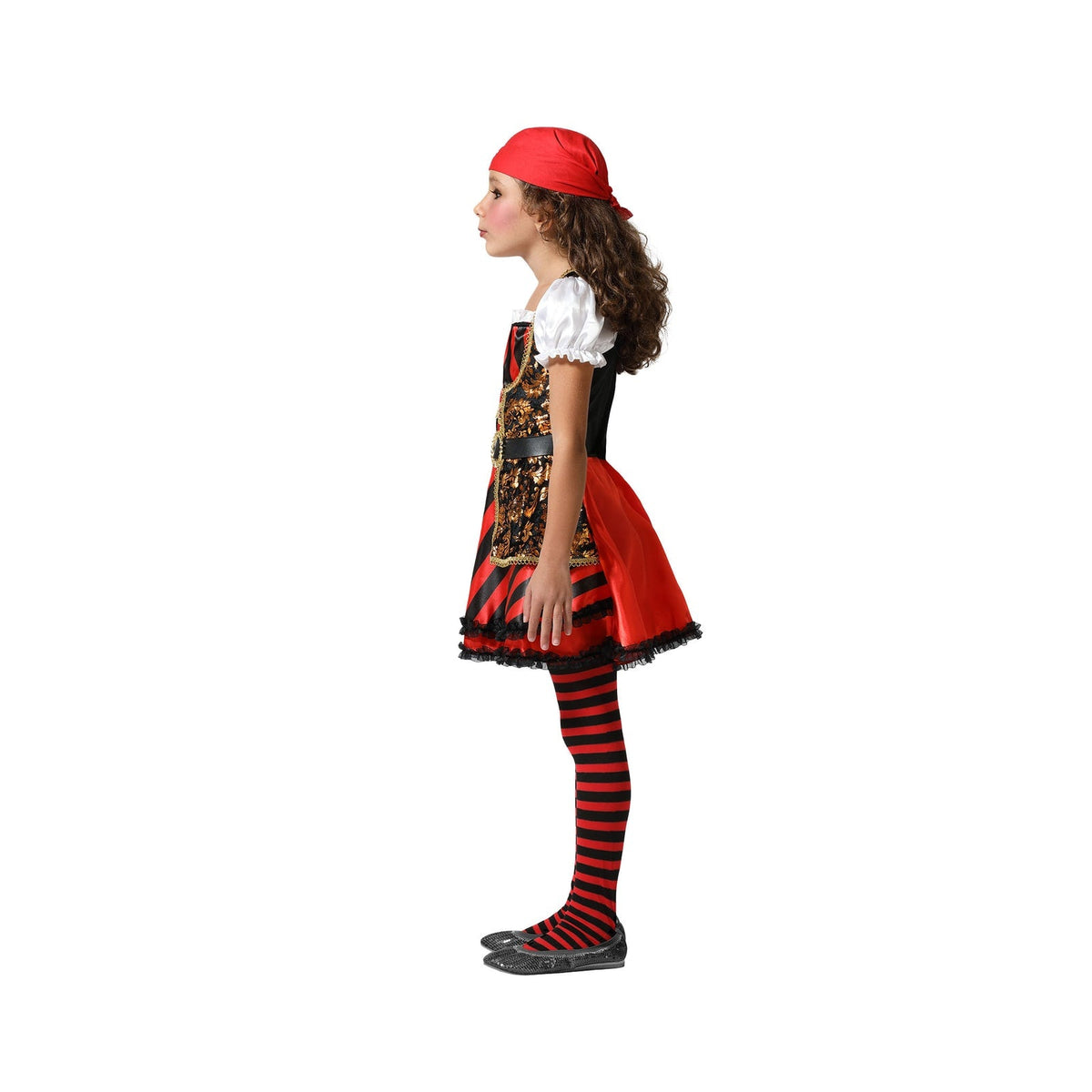 Costume de pirate à robe rayée, fille — vue 2