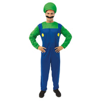 Costume de plombier vert, adulte