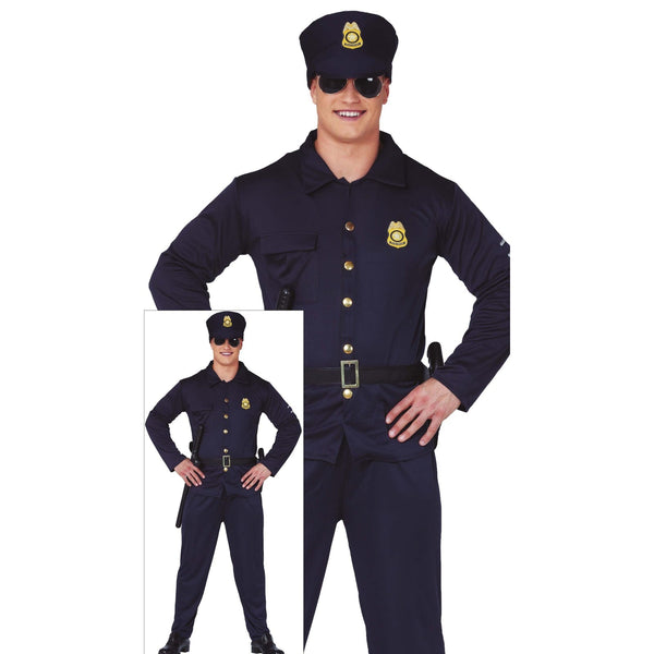 Costume de policier ou policière, adulte