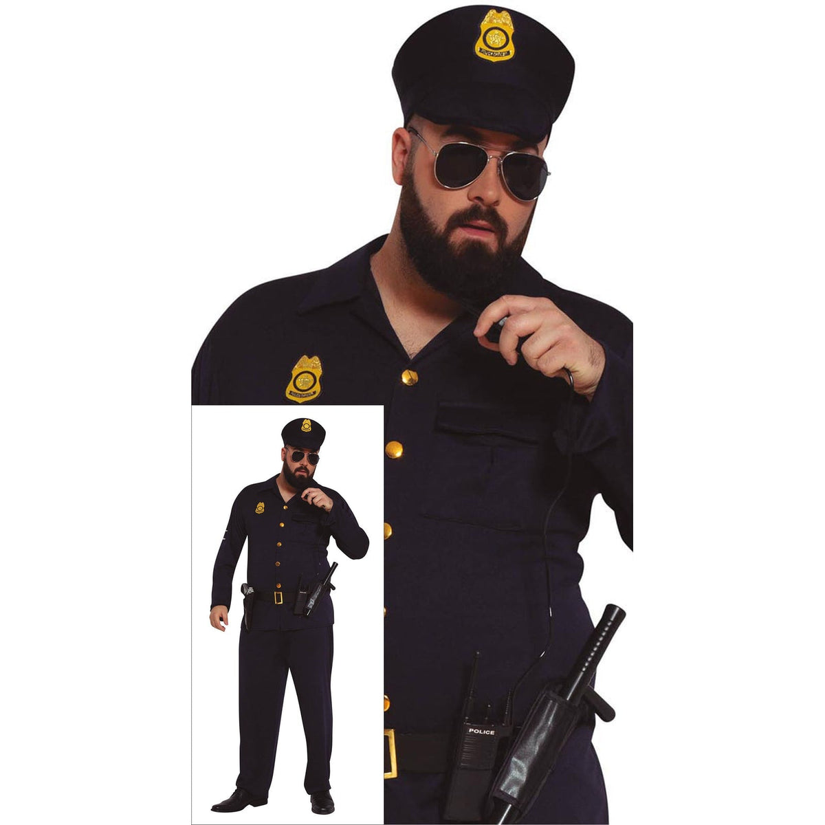Costume de policier ou policière, adulte — vue 2