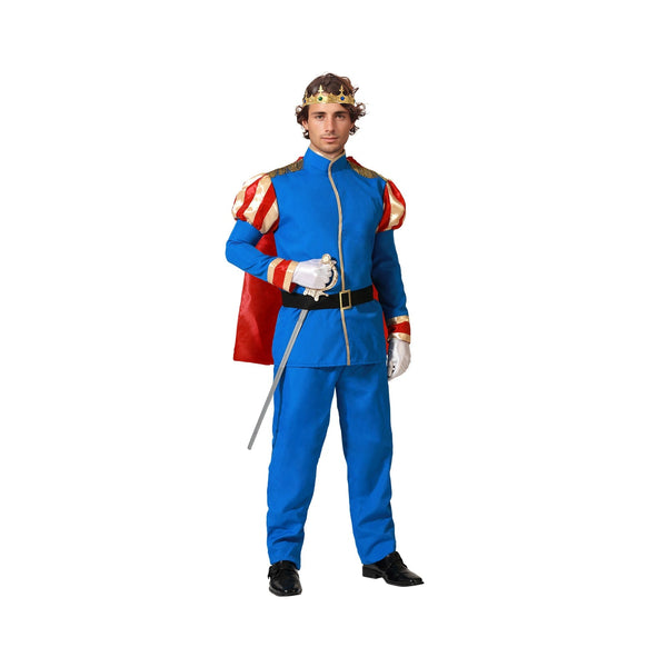Costume de prince charmant bleu, adulte