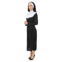 Costume de religieuse noir et blanc, adulte — vue 2