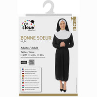 Costume de religieuse noir et blanc, adulte — vue 4