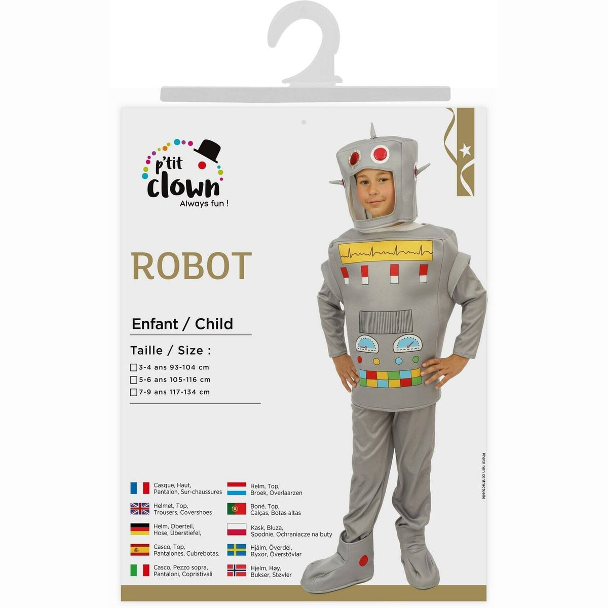 Costume de robot, enfant — vue 4