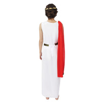 Costume de Romaine blanc et rouge, adulte — vue 3