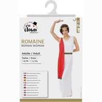 Costume de Romaine blanc et rouge, adulte — vue 4