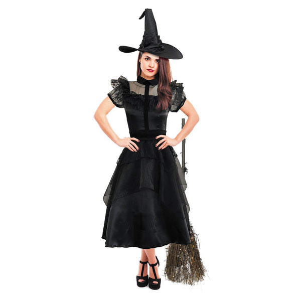 Costume de sorcière chic en robe de bal, femme