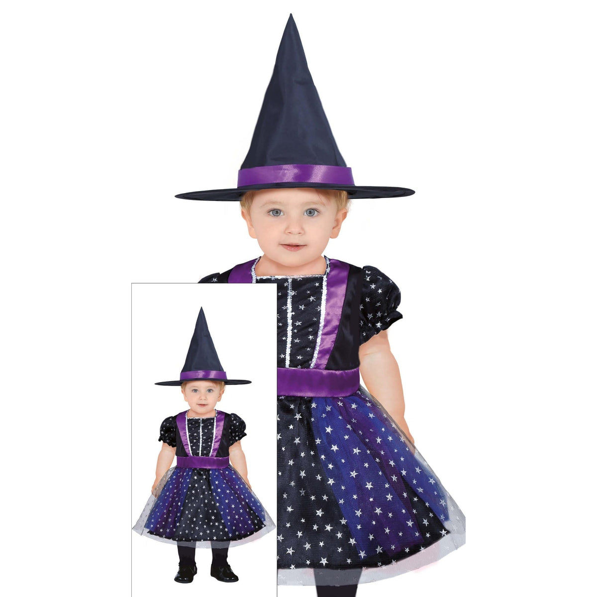 Costume de sorcière étoilée, bébé