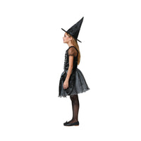 Costume de sorcière noire scintillante, fille — vue 2