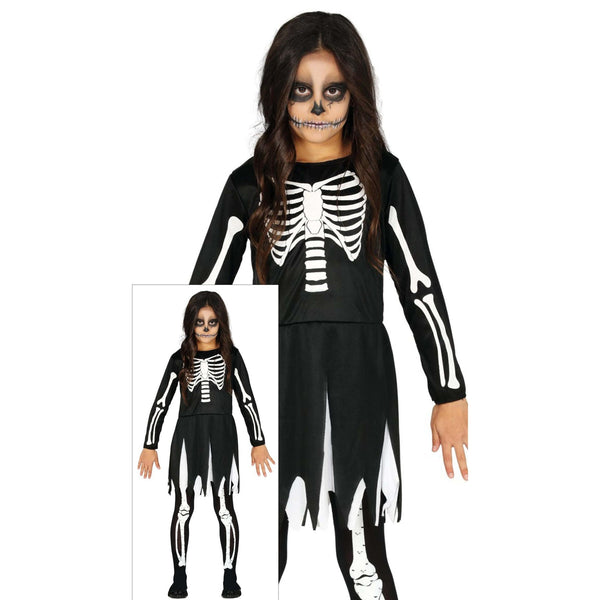 Costume de squelette à jupe, fille