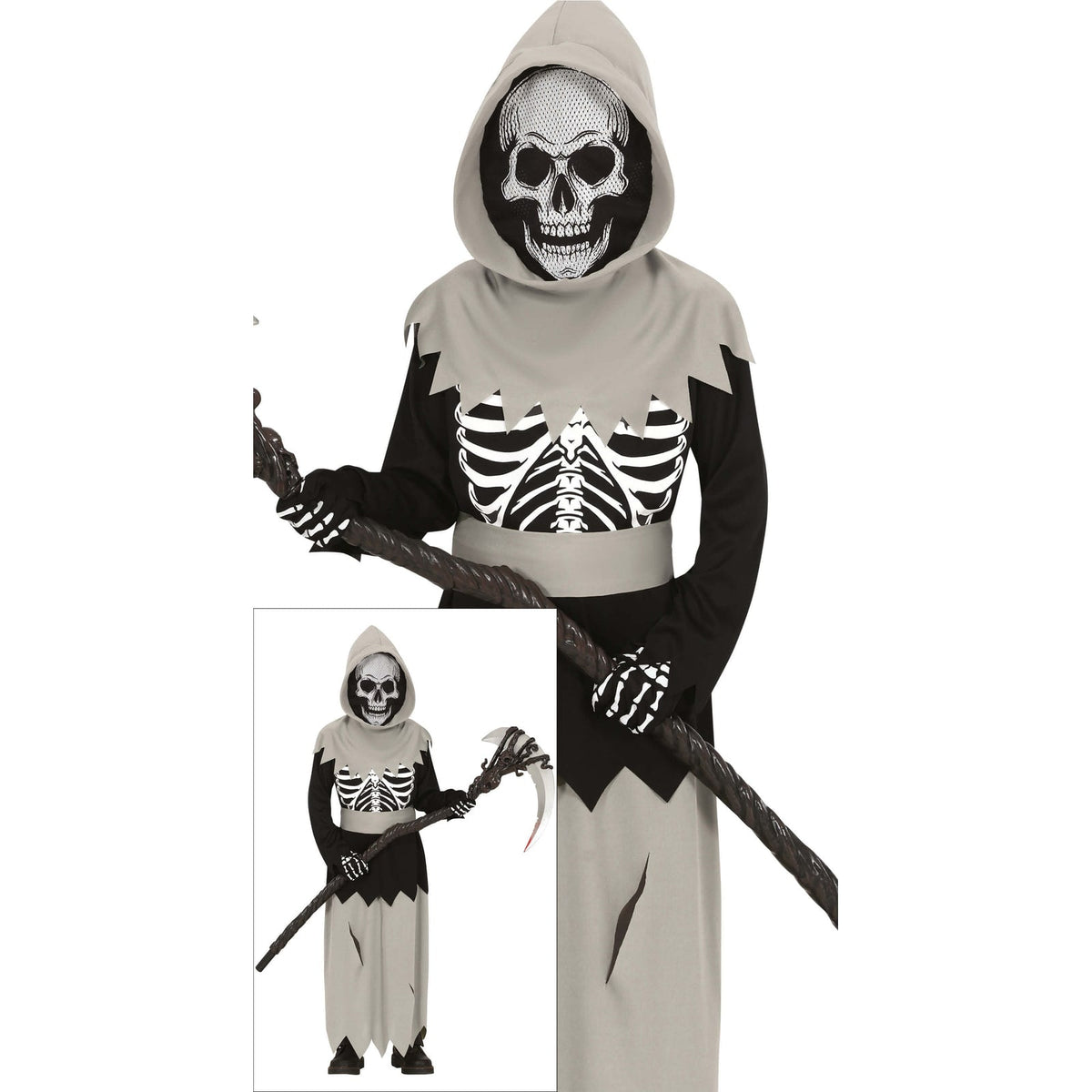 Costume de squelette masqué, enfant