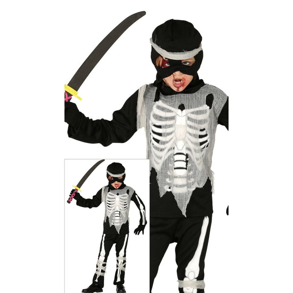Costume de squelette ninja, enfant