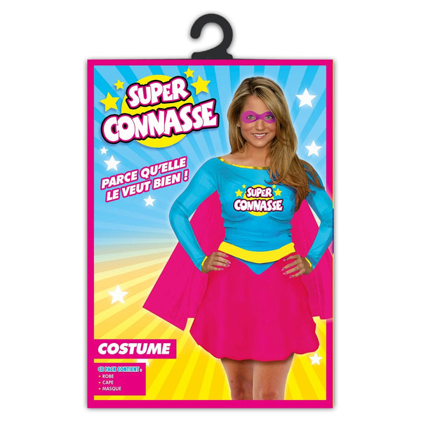 Costume de super-héroïne humoristique, femme