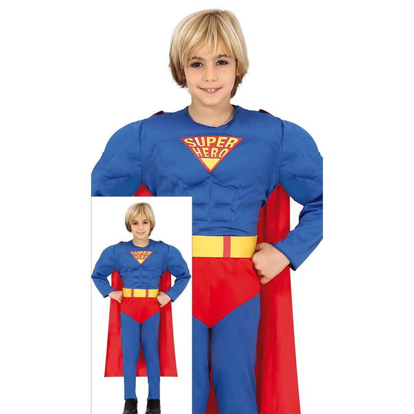 Costume de super-héros musclé, enfant