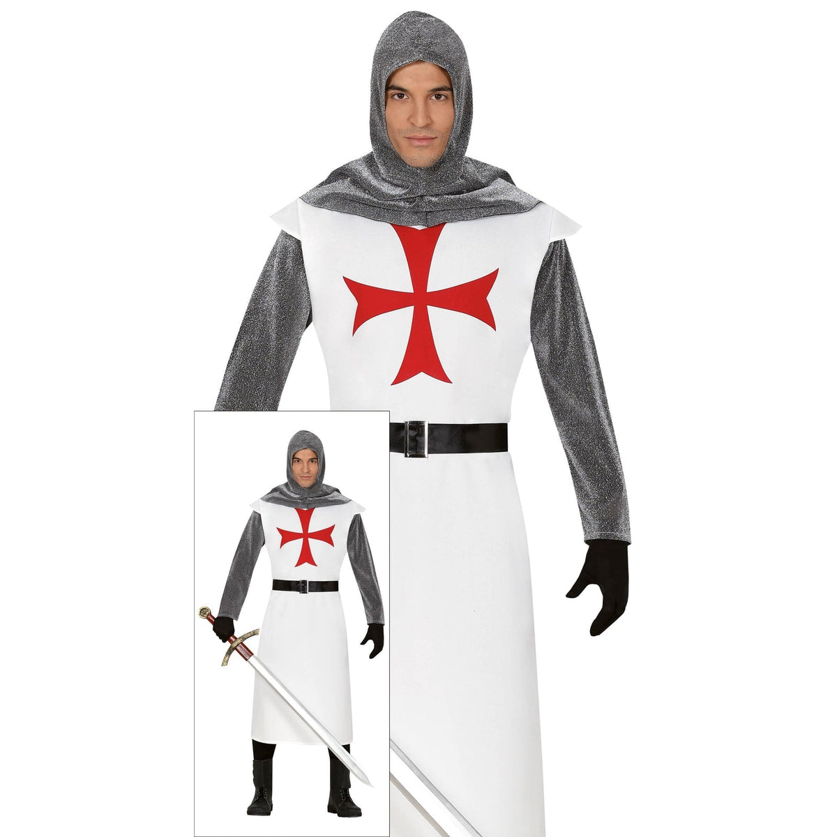 Costume de templier, adulte