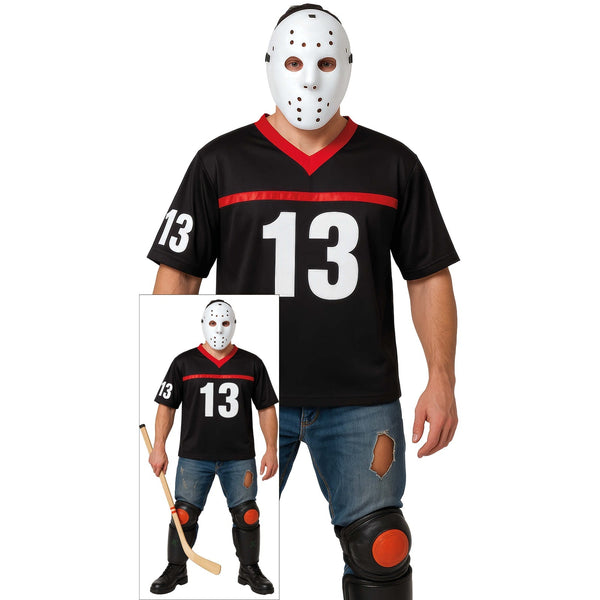 Costume de tueur au masque de hockey n° 13, adulte