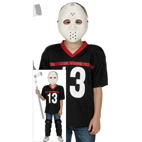 Costume de tueur au masque de hockey n° 13, enfant