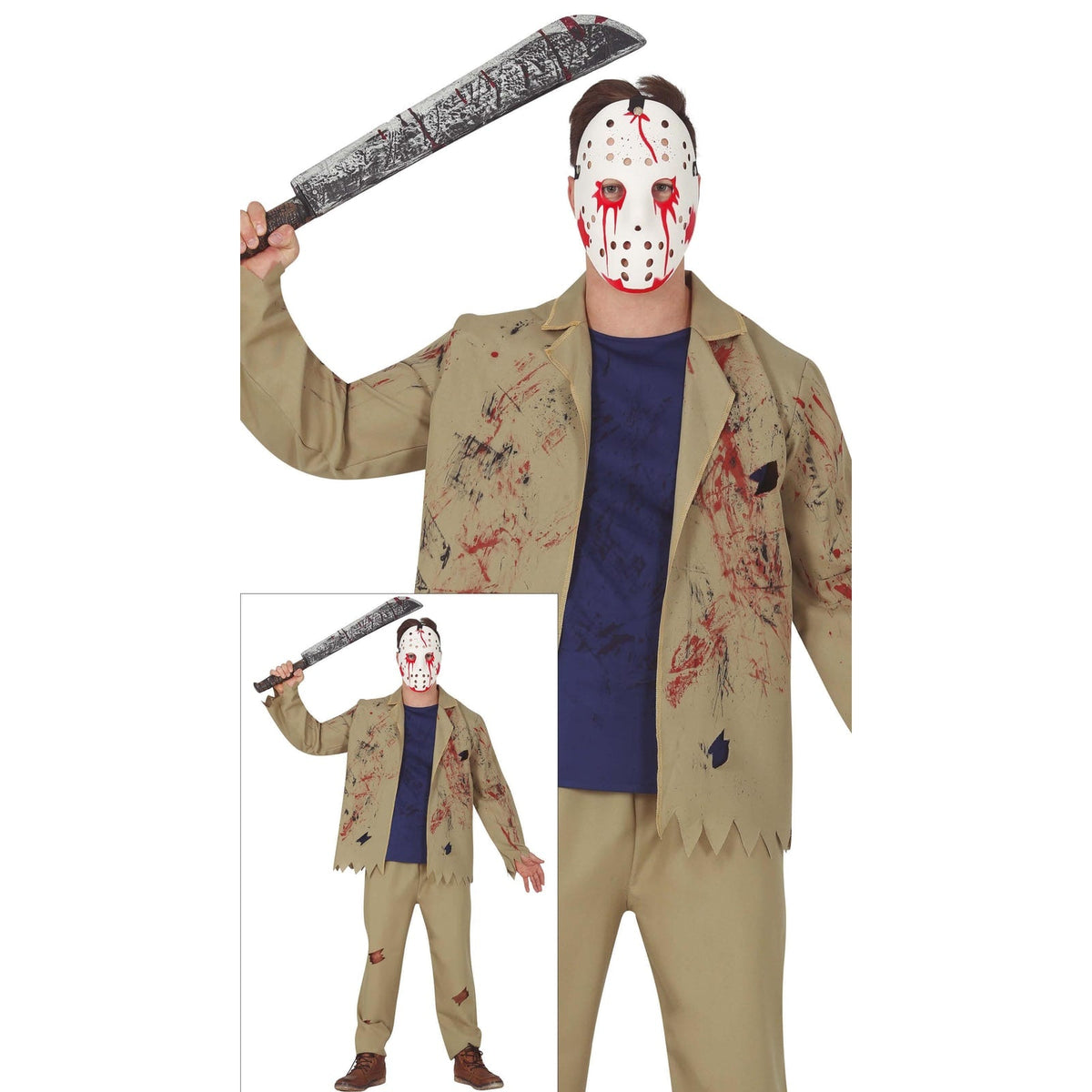 Costume de tueur au masque de hockey, adulte