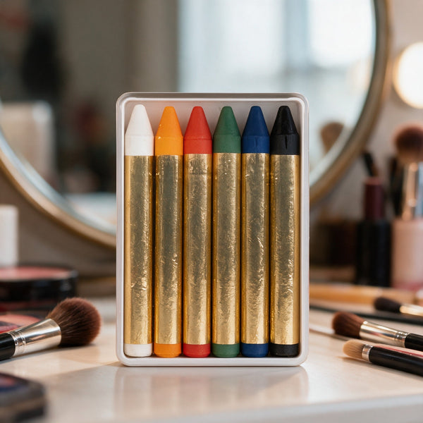 Crayons gras de maquillage, boîte de 6 couleurs