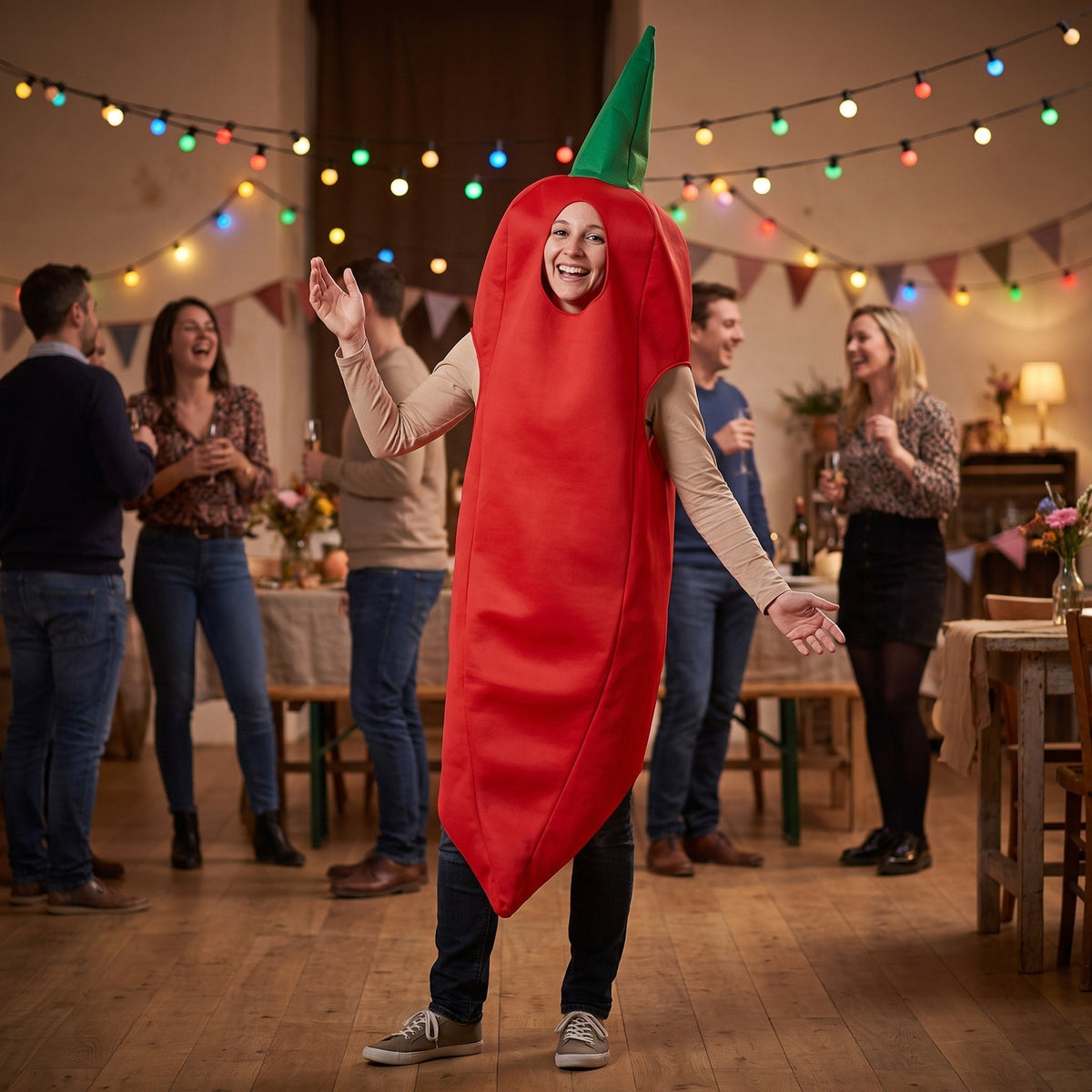 Déguisement de piment rouge adulte, 120 cm