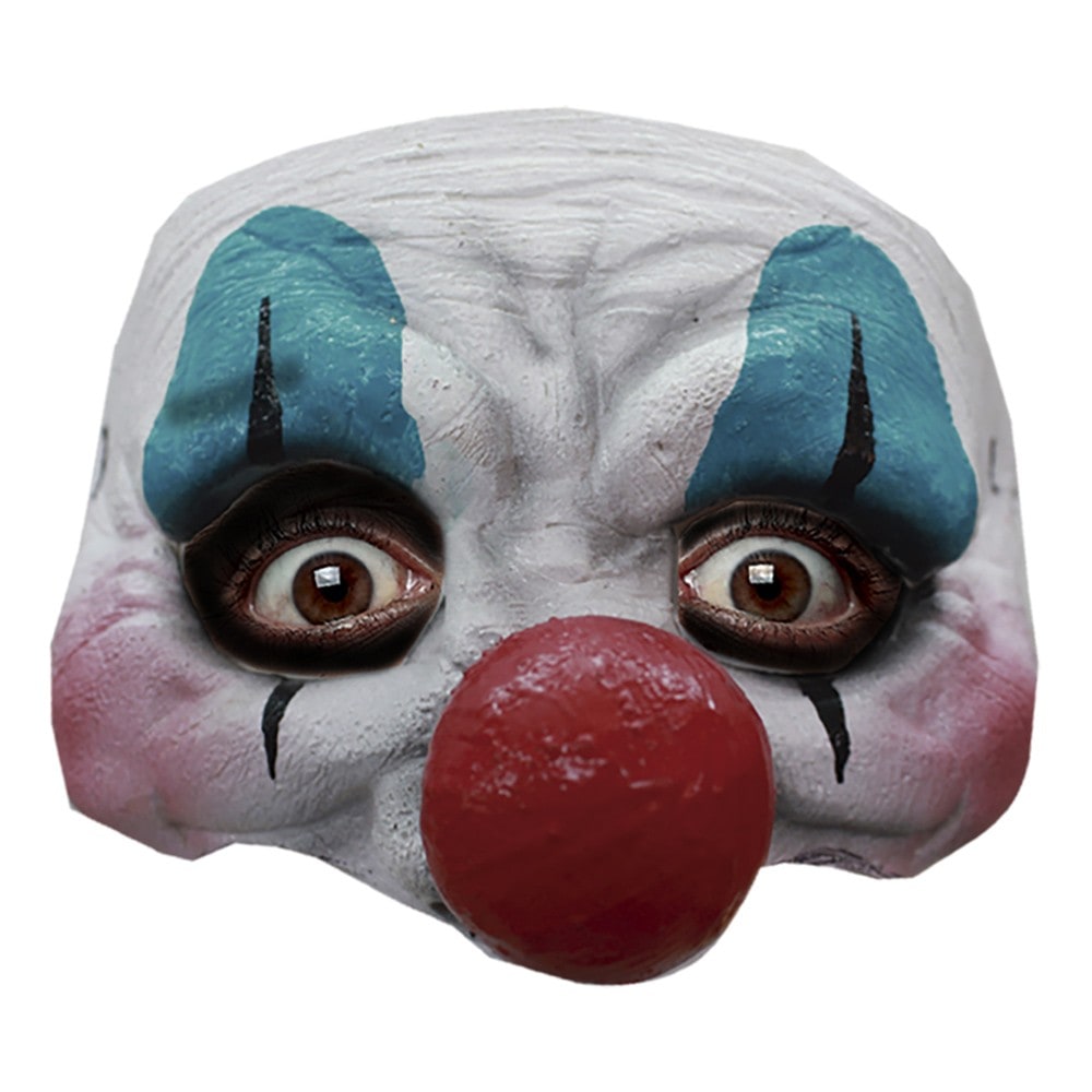 Demi-masque de clown en latex
