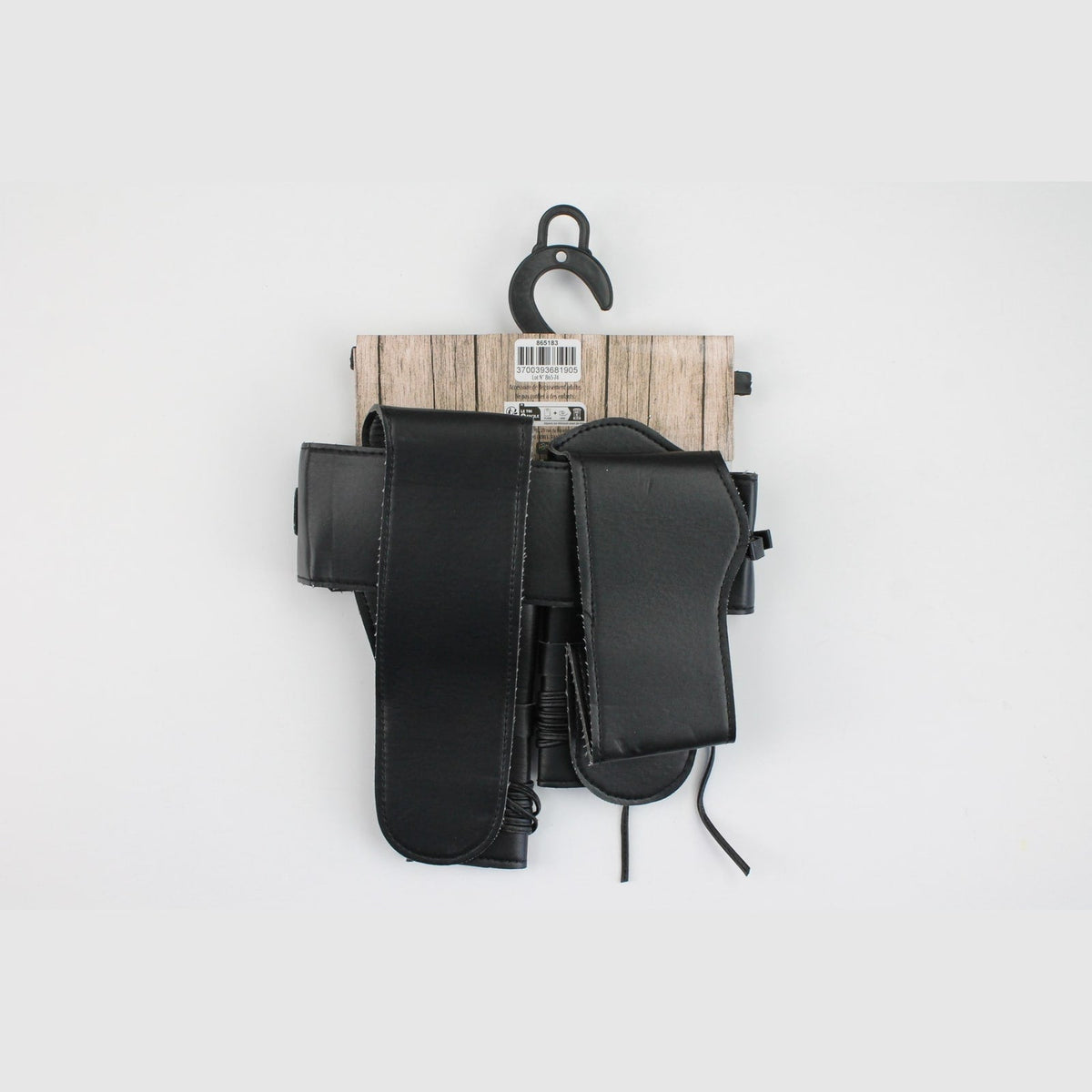 Double holster en simili cuir noir — vue 5