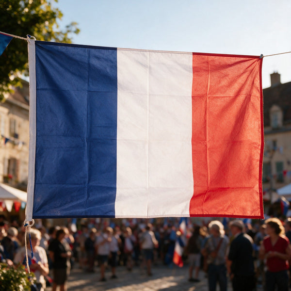 Drapeau français en tissu 60 x 90 cm