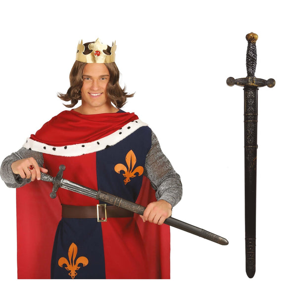 Épée de chevalier avec fourreau, 75 cm