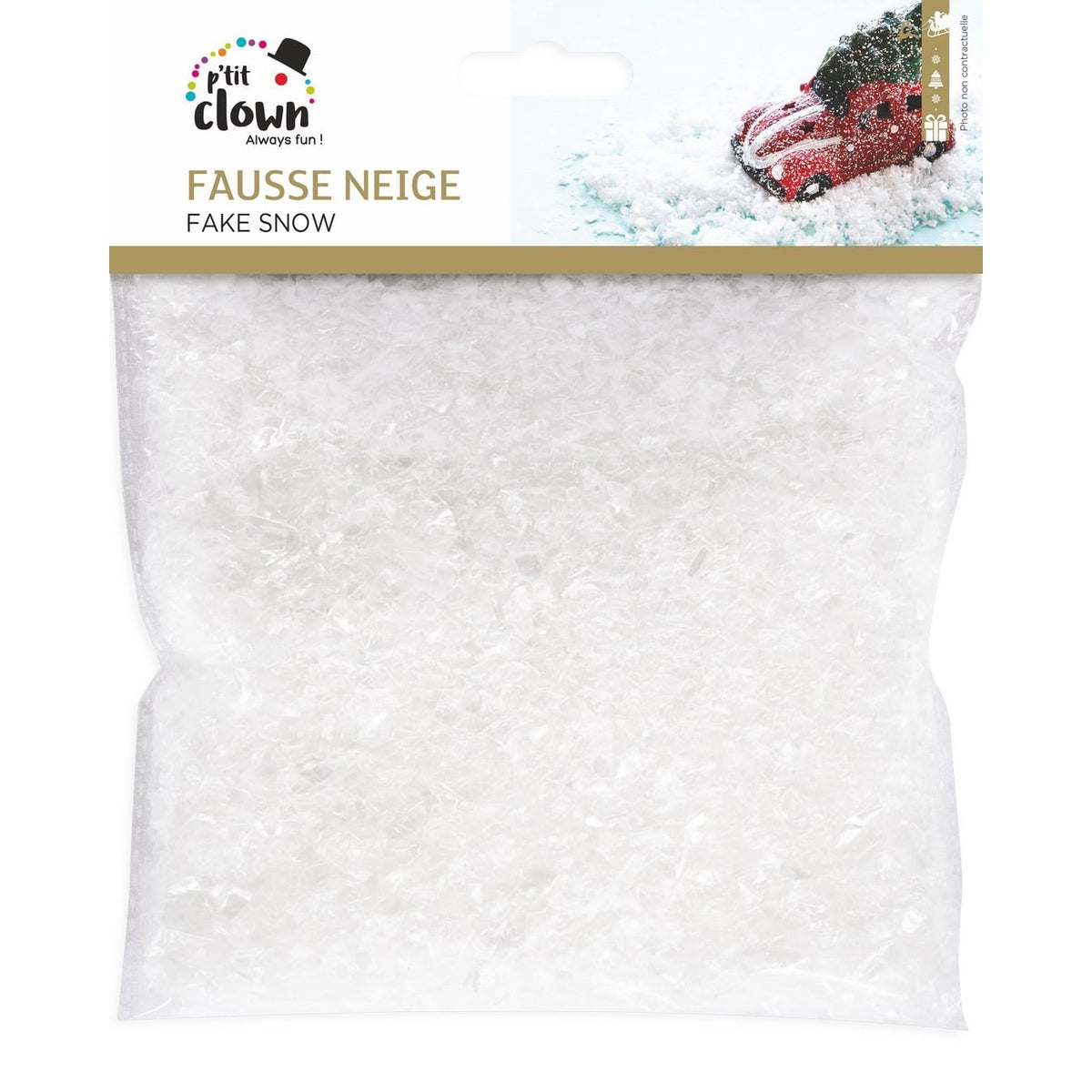 Fausse neige en flocons, 74 g — vue 2