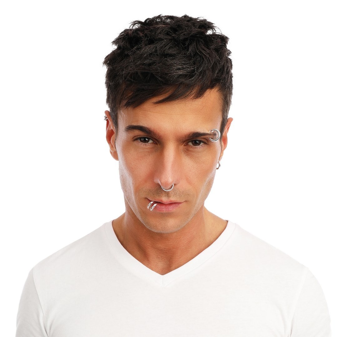Faux piercings, lot de 8