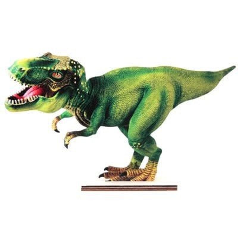 Figurine dinosaure en bois, 24 cm